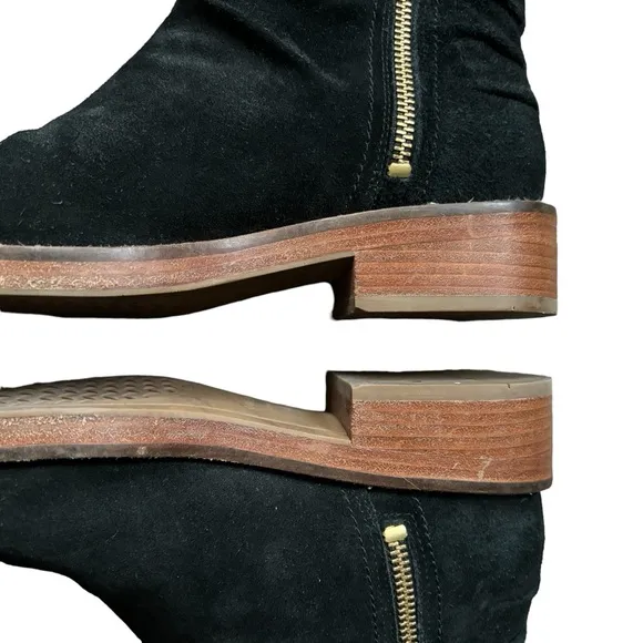 Cole Haan Black Suede Ankle Boots 6