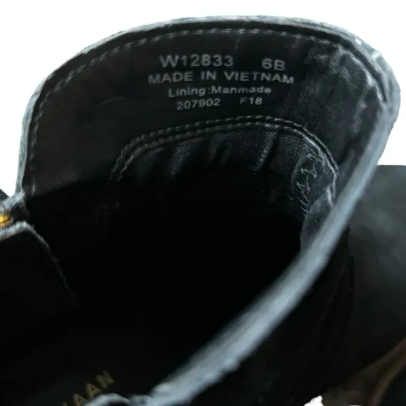Cole Haan Black Suede Ankle Boots 6