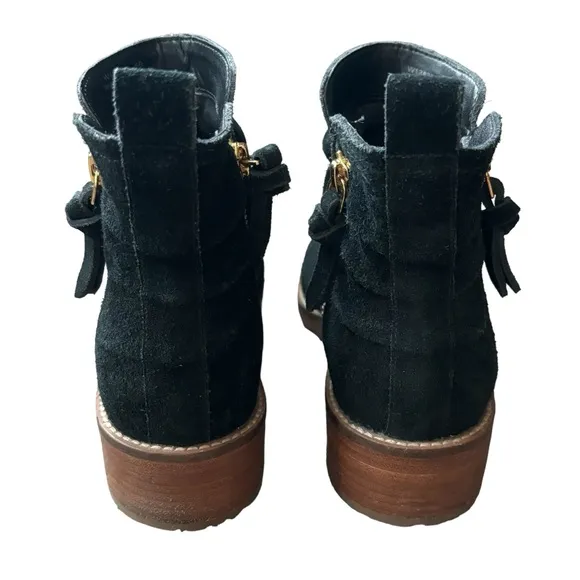 Cole Haan Black Suede Ankle Boots 6