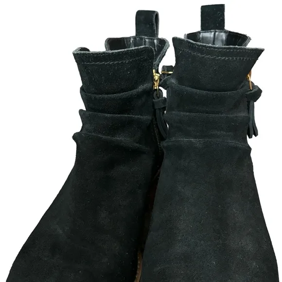 Cole Haan Black Suede Ankle Boots 6