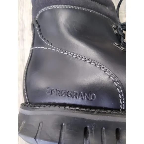 Cole Haan Boots Men's 11.5M Zerogrand Waterproof Hiker Ankle Black Comfort Elite