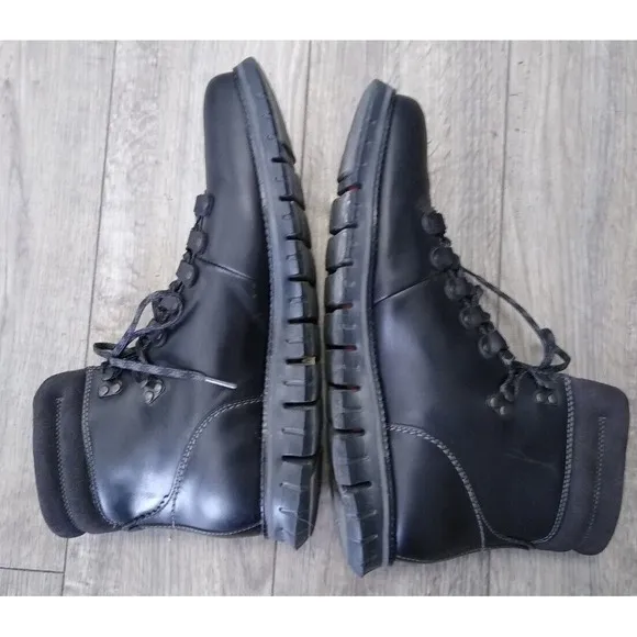 Cole Haan Boots Men's 11.5M Zerogrand Waterproof Hiker Ankle Black Comfort Elite