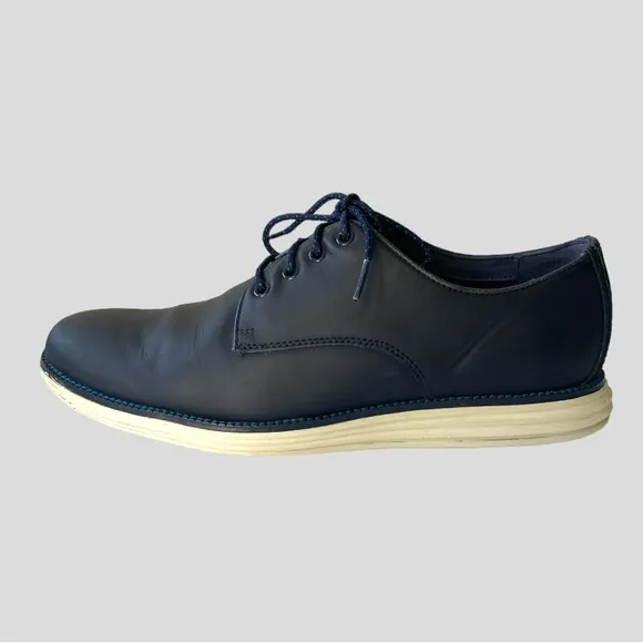 Cole Haan C22766 Mens Blue Grand OS Plain Toe Oxford Casual Shoes
