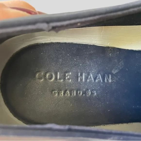 Cole Haan C22766 Mens Blue Grand OS Plain Toe Oxford Casual Shoes