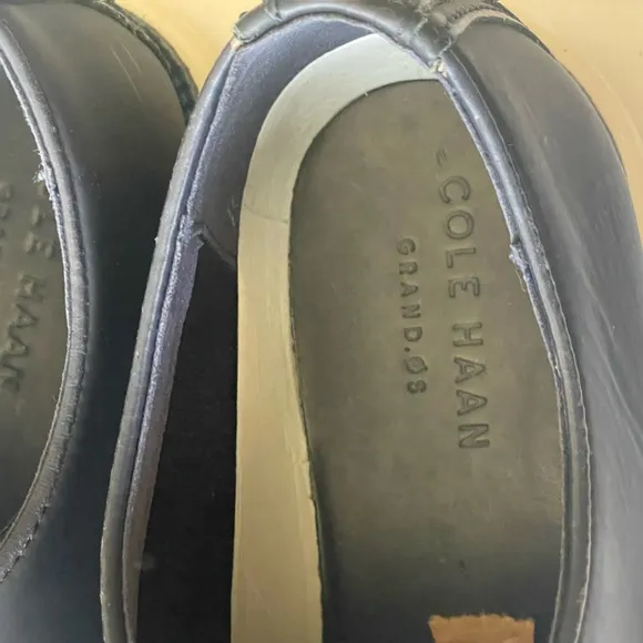 Cole Haan C22766 Mens Blue Grand OS Plain Toe Oxford Casual Shoes