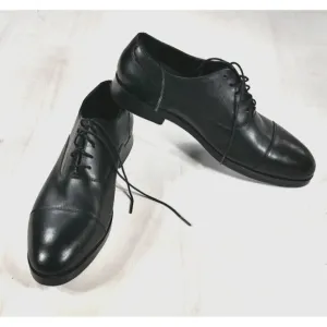 Cole Haan Classic Black Leather Cap Toe Oxford Dress Shoes Grand 0s Mens 12M EUC