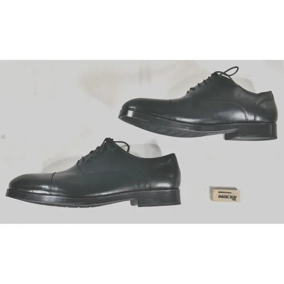 Cole Haan Classic Black Leather Cap Toe Oxford Dress Shoes Grand 0s Mens 12M EUC