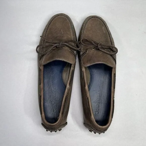 Cole Haan Driving Loafers Men's Size 10 Light Brown Leather Slip On Shoes