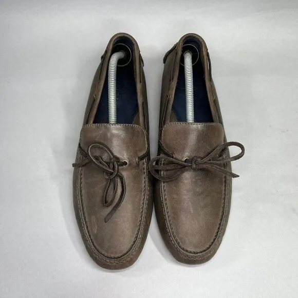 Cole Haan Driving Loafers Men's Size 10 Light Brown Leather Slip On Shoes