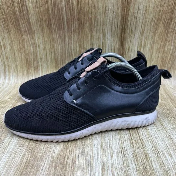 Cole‎ Haan Grand Motion Knit Men's Size 9.5 M Shoes Casual Black White Mesh