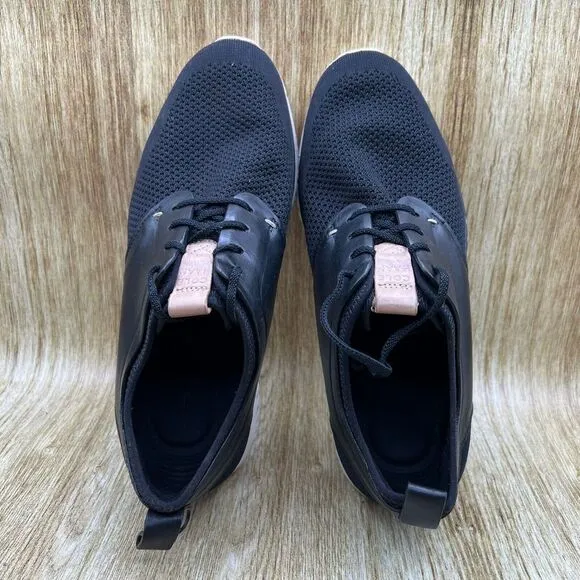 Cole‎ Haan Grand Motion Knit Men's Size 9.5 M Shoes Casual Black White Mesh