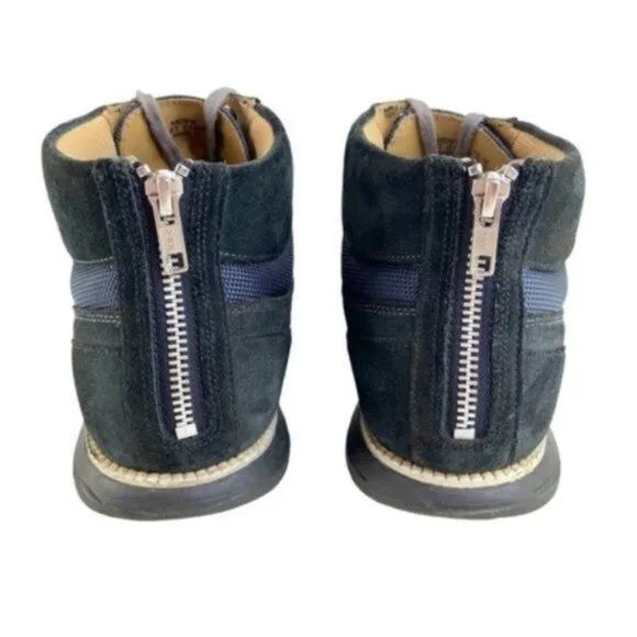 Cole Haan Grand OS Suede Canvas High Top Sneakers