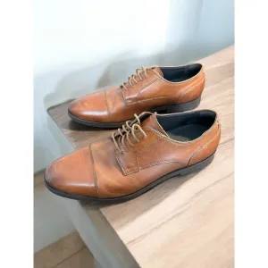 Cole Haan Grand ØS Men's Cap Toe Oxford Shoes Size 12 M - Tan Brown Leather