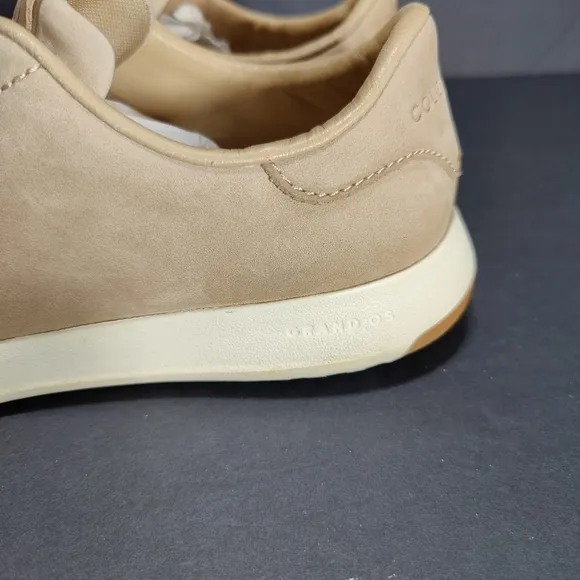 Cole Haan GrandPro Lace Up Tennis Sneaker Bleached Tan Men's Shoe Size 7M