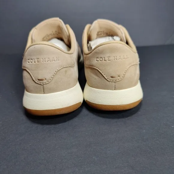 Cole Haan GrandPro Lace Up Tennis Sneaker Bleached Tan Men's Shoe Size 7M