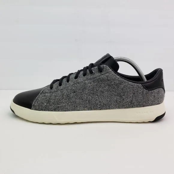 Cole Haan GrandPro Mens Size 10 Gray Black Wool Faribault Woolen Mills Shoes