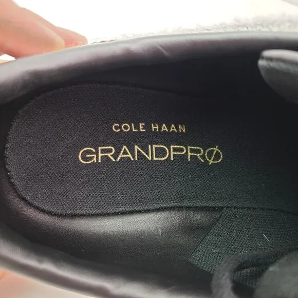 Cole Haan GrandPro Mens Size 10 Gray Black Wool Faribault Woolen Mills Shoes