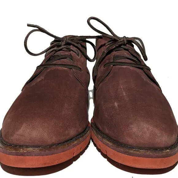 Cole Haan Gran.OS Suede Plum Chukka Sz 10.5