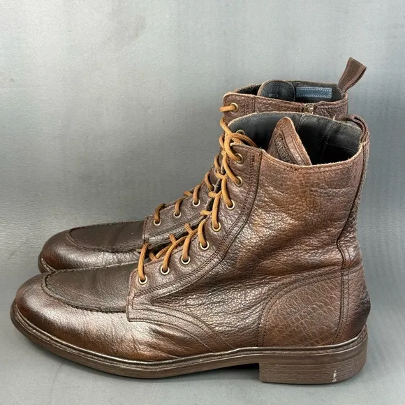 Cole Haan Jameson leather waterproof brown  boots mens size 13