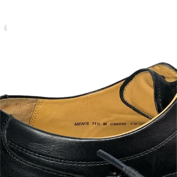 Cole Haan Leather Lace-Up Shoes Black Mens US 11.5M