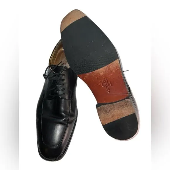 Cole Haan Leather Lace-Up Shoes Black Mens US 11.5M