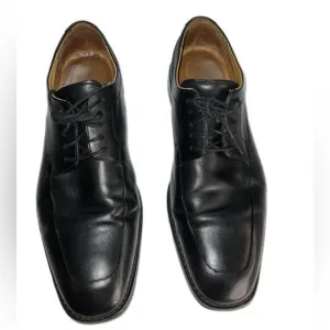 Cole Haan Leather Lace-Up Shoes Black Mens US 11.5M