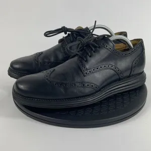 Cole Haan LunarGrand Black Leather Wingtip Oxford Shoes C12597 Men’s Size 9.5