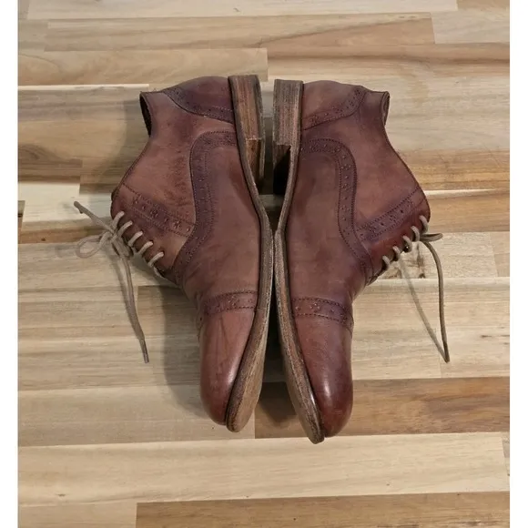 Cole Haan Men's Brown Leather Cap Toe Oxfords Shoes 8.5