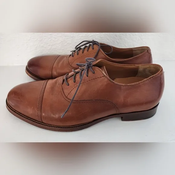 Cole Haan Men's Brown Leather Oxford Shoes Cap Toe