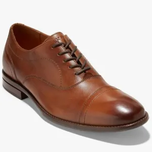 Cole Haan Men's Brown Leather Oxford Shoes Cap Toe