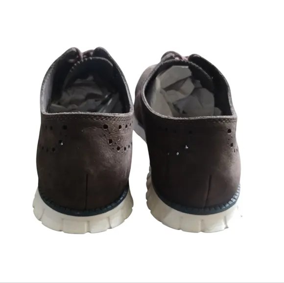 Cole Haan Men's Brown Zerogrand Wingtip Oxford Shoes Men's Size 12 Quiet Luxury