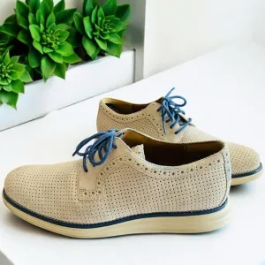 Cole Haan Men’s Genuine Leather Suede Perforated Grand. OS Oxford Shoes Size 9.5