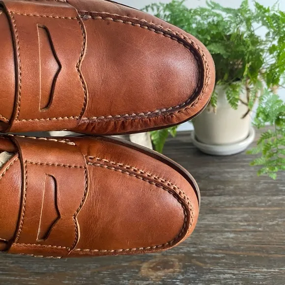 Cole Haan Men’s Grand Pinch Penny Loafer Leather Slip On Shoe Tan Camel Brown 8M