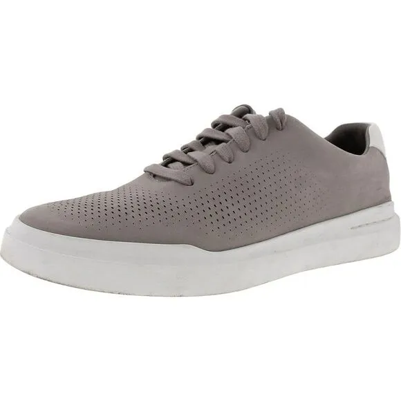 Cole Haan Mens GrandPro Rally Laser Cut Gray Fashion Sneakers Shoes Used