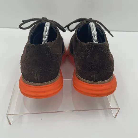 Cole Haan Men’s Lunar Grand Wingtip Oxford Sneakers Sz. 7.5 M Brown Suede
