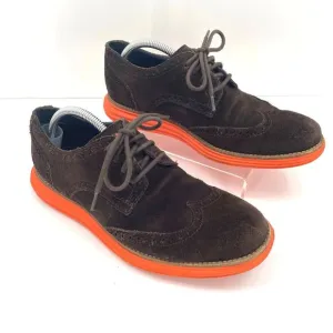 Cole Haan Men’s Lunar Grand Wingtip Oxford Sneakers Sz. 7.5 M Brown Suede