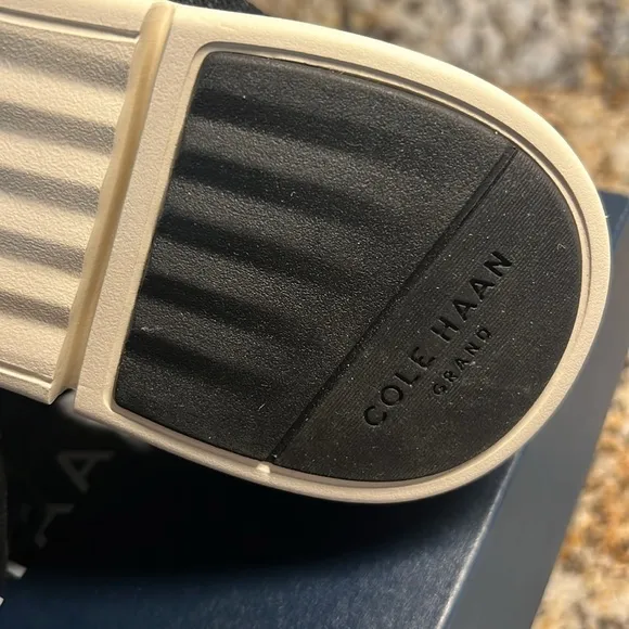 Cole Haan Men’s Oxford Shoes Grand Owen NEW Black knit ivory size 7