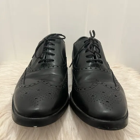 Cole Haan Mens Shoes Hamilton Grand Wing Tip Oxford Black Size 10 Lace up
