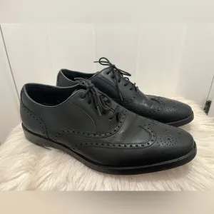 Cole Haan Mens Shoes Hamilton Grand Wing Tip Oxford Black Size 10 Lace up