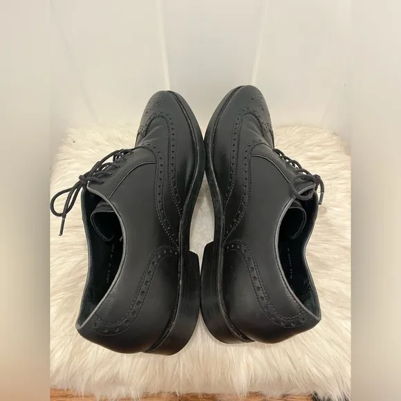 Cole Haan Mens Shoes Hamilton Grand Wing Tip Oxford Black Size 10 Lace up