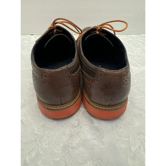 Cole‎ Haan Men’s Size 10.5M Great Jones Wingtip Shoes Brown Orange C11235