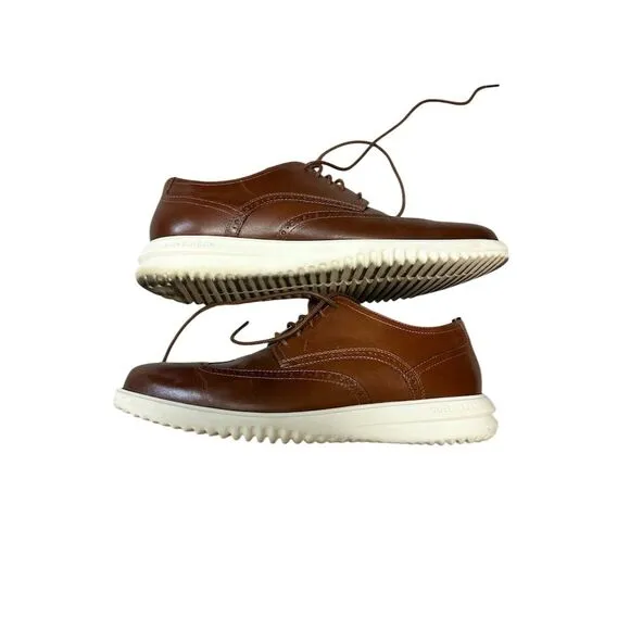 Cole Haan Men's Wingtip Oxford Shoes Brown Size 11 Dress Lace Up