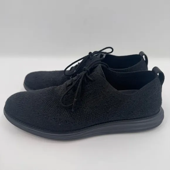 Cole Haan Shoes Men 10M Black Original Grand Stitchlite Wingtip Oxford Classic