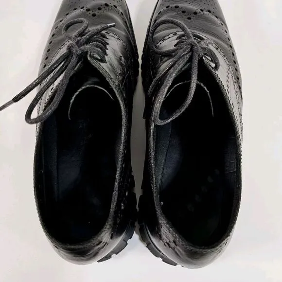 Cole Haan Shoes Men's 11.5 M Zerogrand Wingtip Oxford Leather Perforated Foam
