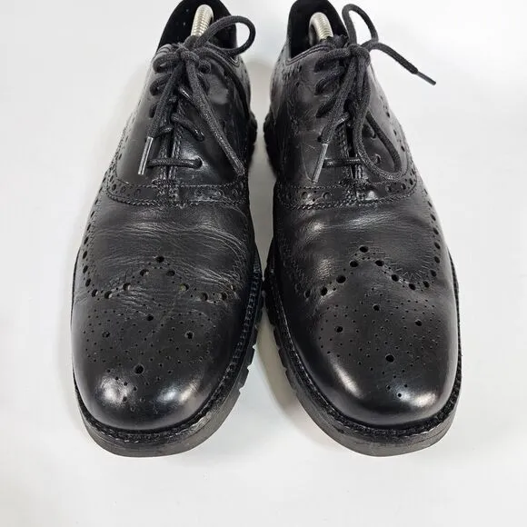 Cole Haan Shoes Men's 11.5 M Zerogrand Wingtip Oxford Leather Perforated Foam