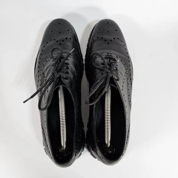 Cole Haan Shoes Men's 11.5 M Zerogrand Wingtip Oxford Leather Perforated Foam