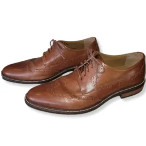Cole Haan Shoes Men's Wingtip Oxford Brown Leather NEW Size 10.5 C20322