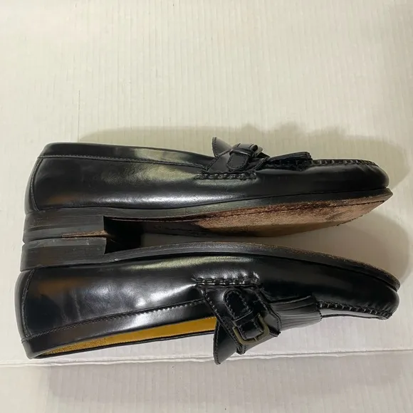 Cole Haan Size 11.5 D Pinch Buckle Kiltie Loafers Leather Office Dress Shoes
