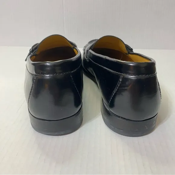Cole Haan Size 11.5 D Pinch Buckle Kiltie Loafers Leather Office Dress Shoes