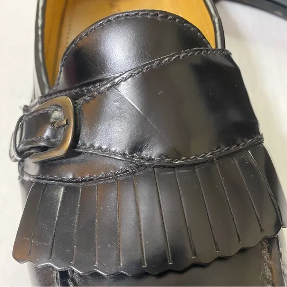 Cole Haan Size 11.5 D Pinch Buckle Kiltie Loafers Leather Office Dress Shoes